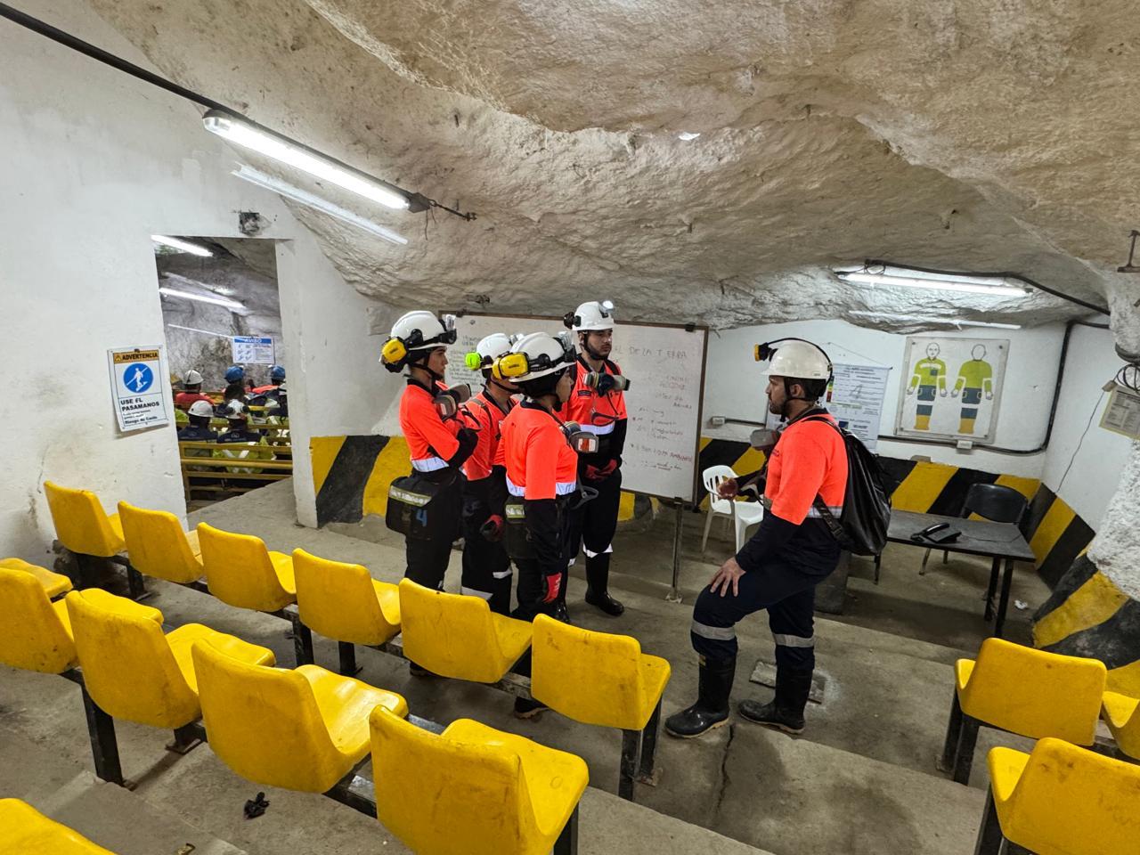 Sala de capacitacion y seguridad subterranea